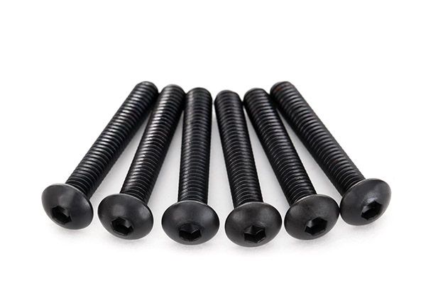 2596 -  Traxxas Screws, 4x25mm button-head machine (hex drive) (6)