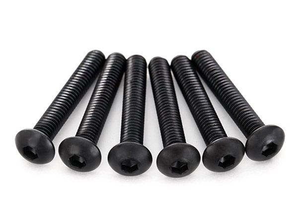 2597 Traxxas Screws, 4x22mm button-head machine (hex drive) (6)