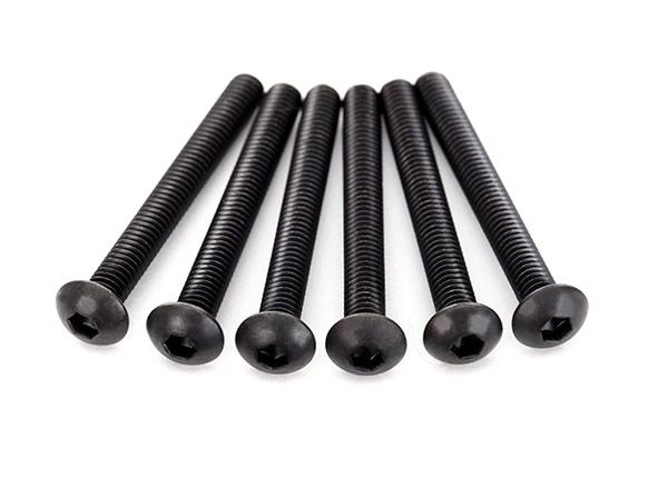 2598X Traxxas Screws, 4x30mm button-head machine (hex drive) (6)
