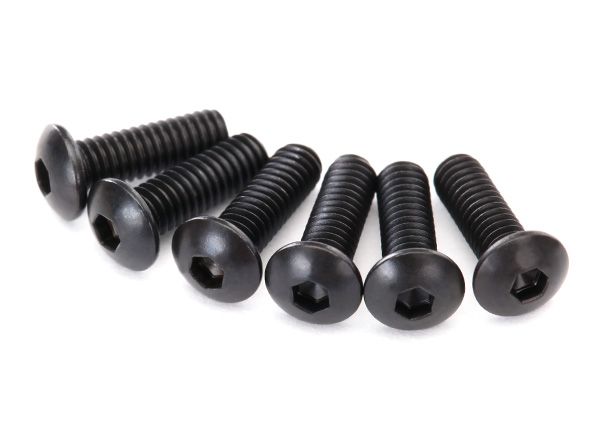 2617 Traxxas Screws 2.5x8mm button head macine (hex drive) (6)