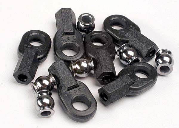 2742 - Traxxas Rod ends, long (6) / hollow ball connectors (6)
