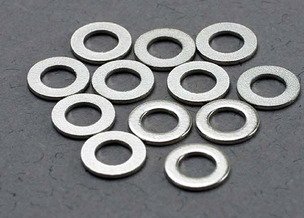 2746 -Traxxas Washers, 3x6mm metal (12)