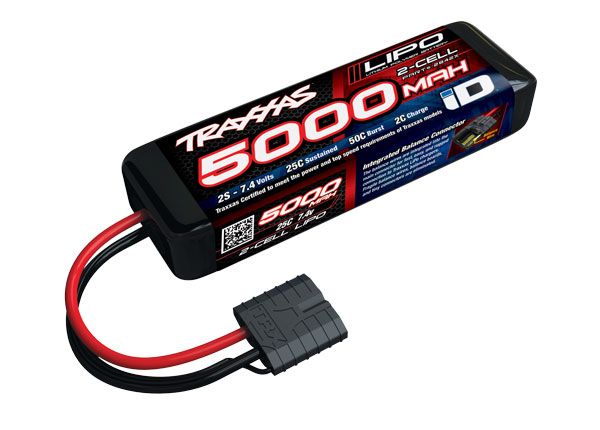 2842X - Traxxas 5000mah 7.4v 2-Cell 25C LiPo Battery