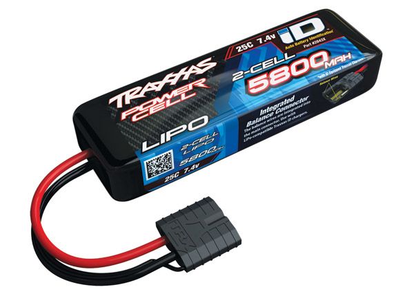 2843X - Traxxas 5800mAh 7.4v 2-Cell 25C LiPo Battery