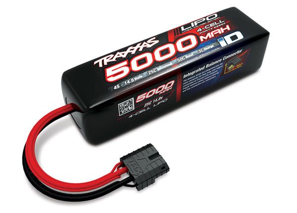 2889X - 5000mAh 14.8v 4-Cell 25C LiPo Battery (Long)