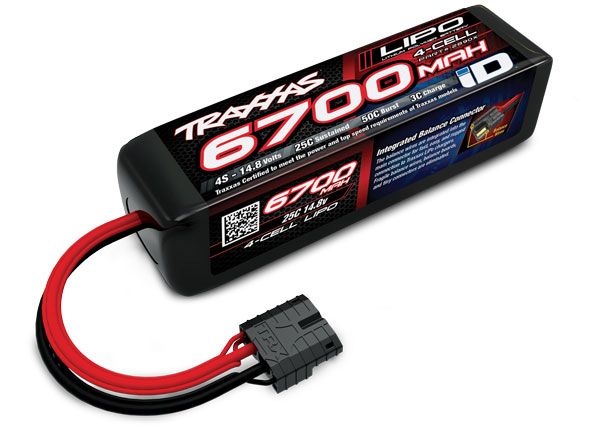 2890X - Traxxas 6700mAh 14.8v 4-Cell 25C LiPo Battery
