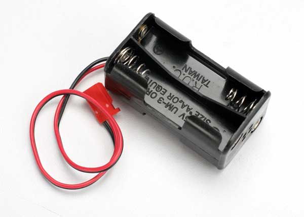 3039 - Battery holder, 4-cell (no on/off switch) (for Jato and others that use a male Futaba style connector)