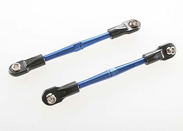 3139A - Traxxas Turnbuckles, aluminum (blue anodized) toe links, 69mm (2)
