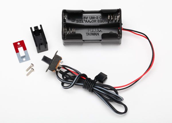 3170X - Battery holder, 4-cell/ on-off switch