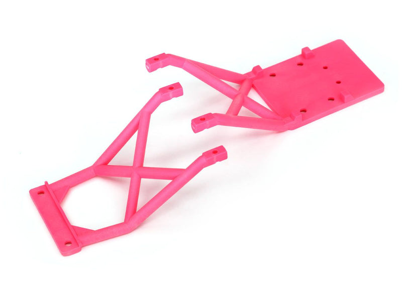 3623-PINK Traxxas Skid plates, front & rear (pink)