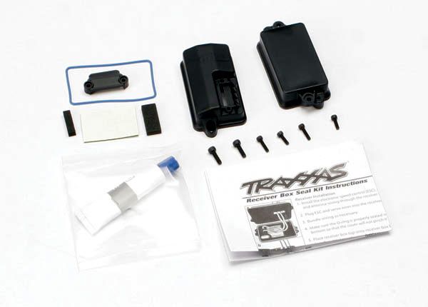 3628 - Traxxas Sealed Receiver Box / Foam Pad / 2.5x8mm CS (4) / 3x10mm CS (2)