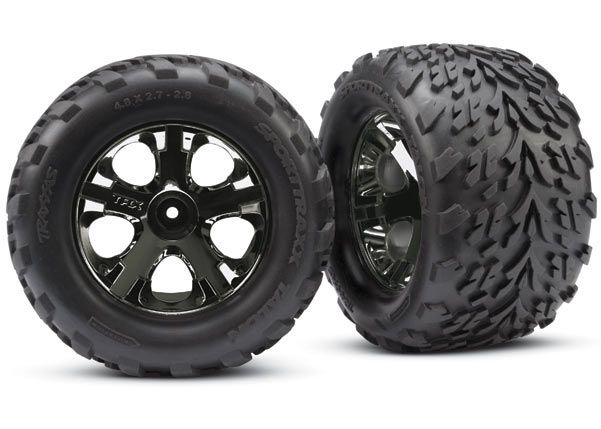 3669A Traxxas Tires & Wheels All Star Black 2.8/Talon