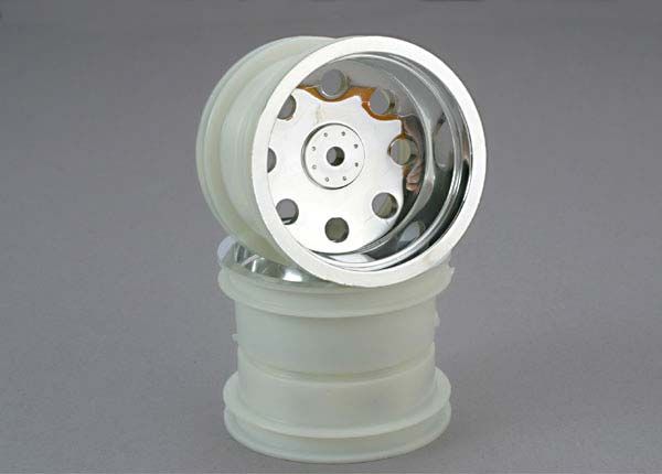 3673 Traxxas 2.2" Chrome Wheels Front