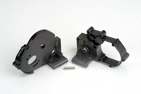 3691 - Gearbox halves (l&r) (black) w/ idler gear shaft Gearbox halves (L&R) (black) w/ idler gear shaft