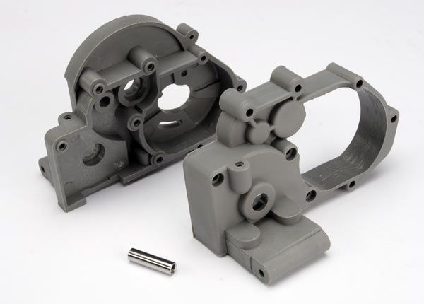 3691A - Gearbox halves (l&r) (grey) w/ idler gear shaft