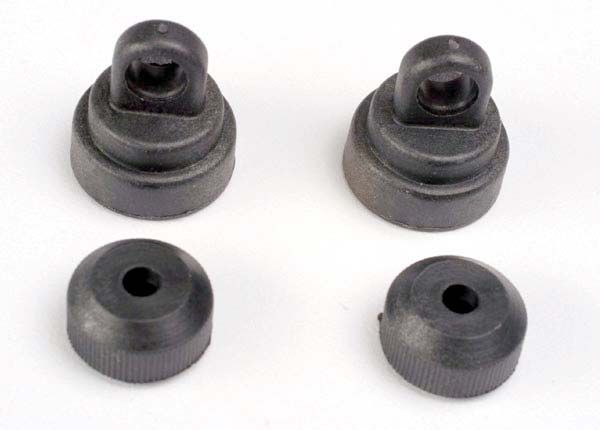 3767 Traxxas - Shock caps (2)/ shock bottoms (2)