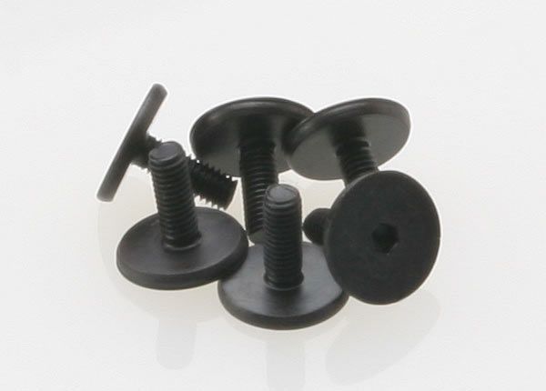 3931 - Traxxas Screws, 3x8mm flat-head machine (hex drive) (6)