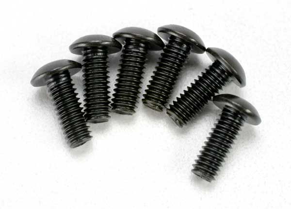 3937 - Traxxas Screws, 4x12mm button-head machine (hex drive) (6)