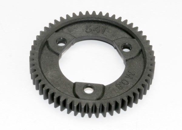 3956R - Spur gear, 54-tooth (0.8 metric pitch, compatible with 32-pitch) (for center differential)
