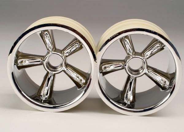 4174 - TRX Pro-Star chrome wheels (2) (front) (for 2.2' tires)