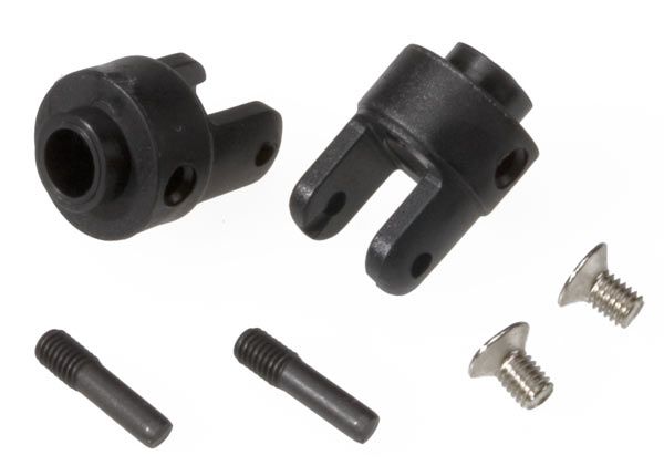 4628R - Traxxas Output Yokes Black Differential