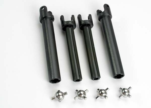 4951X - Half shafts, long (heavy duty) (external-splined (2) & internal-splined (2))/ metal U-joints (4)