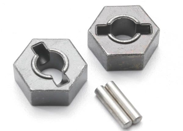4954R - Traxxas Wheel hubs, hex (steel)