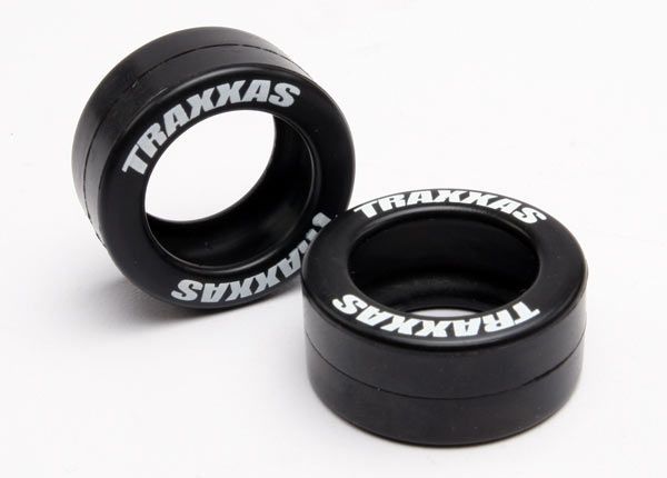 5185 - Tires, rubber (2) (fits Traxxas wheelie bar wheels)