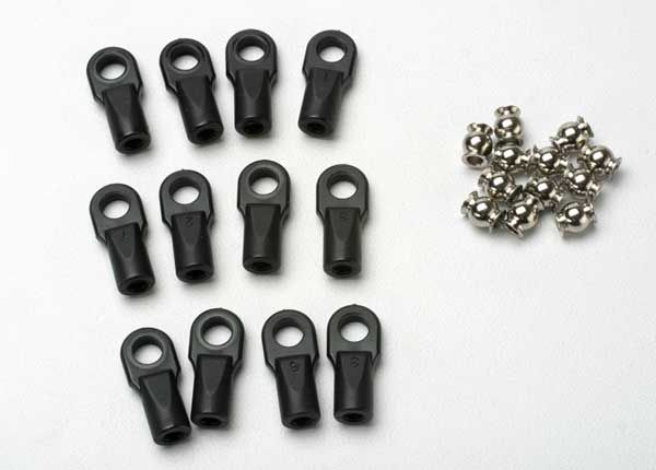 5347 - Traxxas Rod ends, Revo (large) with hollow balls (12)