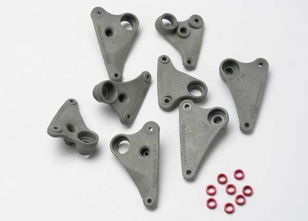 5358 - Rocker arm set, progressive-2 (90-T)/ spacers (red aluminum) (8)