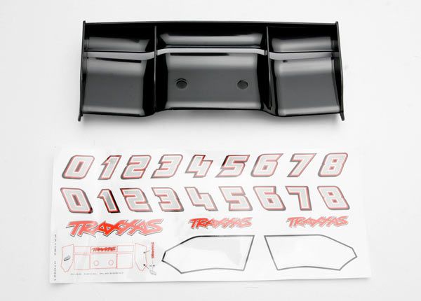 5446 -  Traxxas Wing, Revo (black)/ decal sheet