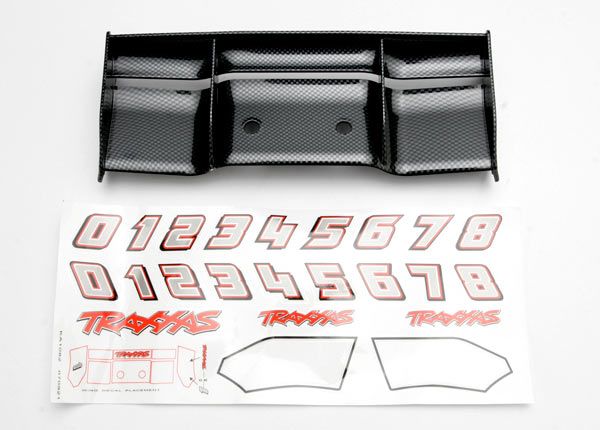 5446G - Traxxas Wing, Revo (Exo-Carbon finish) Decal Sheet