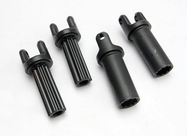 5456 Traxxas Half shafts, center front (Revo 3.3) (internal splined (1)/ external splined (1)/ center rear (internal splined (1)/ external splined (1)) (plastic parts only)