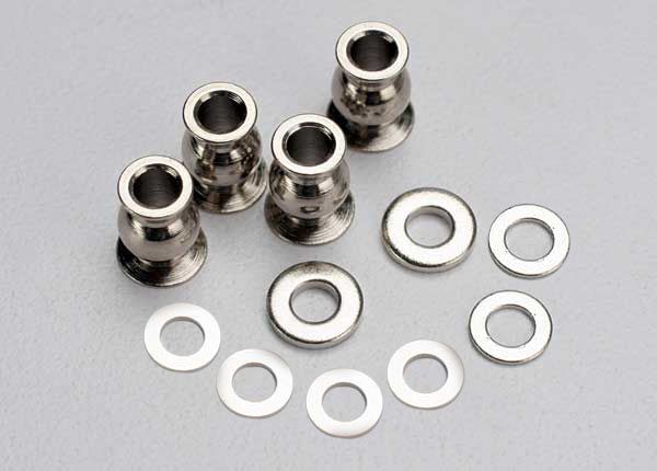 5529 Traxxas - Shim set, 3x7x1mm (2), 3x6x0.5mm (4), 3x7x2mm (2)/ hollow balls, captured (4)