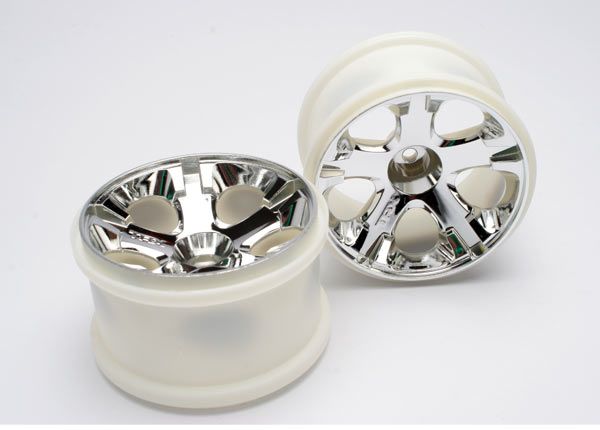 5576 - Wheels, All-Star 2.8' (chrome) (nitro rear/ electric front) (2)