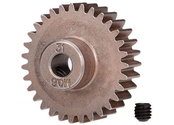 5638 - Gear, 31-T pinion (0.8 metric pitch, compatible with 32-pitch) (fits 5mm shaft)/ set screw
