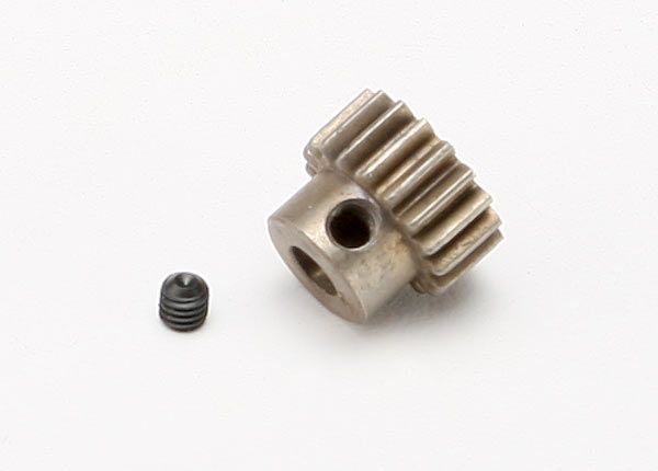 5644 - Gear, 18-T pinion (0.8 metric pitch, compatible with 32-pitch) (hardened steel) (fits 5mm shaft) / set screw