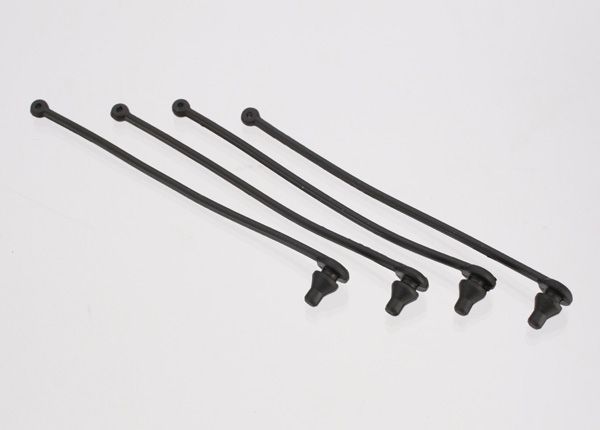 5750 - Traxxas Body clip retainer, black (4)