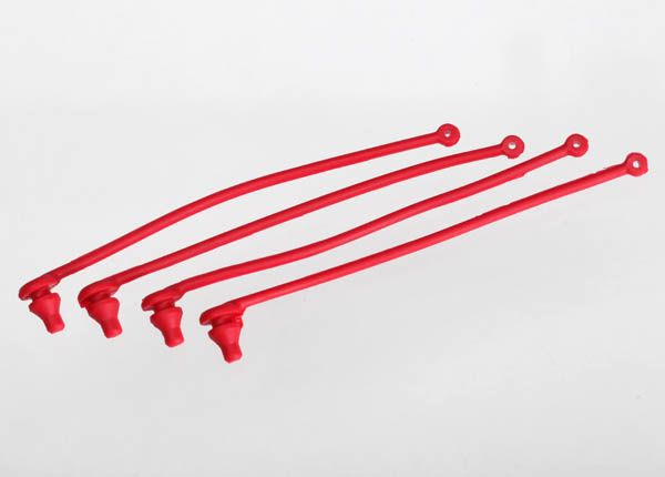 5752 - Traxxas Body clip retainer, red (4)
