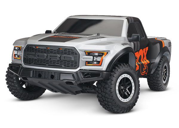 58094-1 Traxxas Ford F150 Raptor 1/10 Scale 2WD Ford F150 Raptor. Ready-To-Race® with TQ 2.4GHz radio system and XL-5 ESC (fwd/rev). Includes: 7-Cell NiMH 3000mAh Traxxas battery.