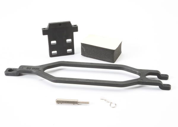 5827X Traxxas - Hold down battery/ hold down retainer/ battery post/ foam spacer/ angled body clip