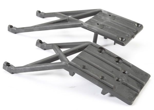 5837 - Skidplates, front & rear (black)