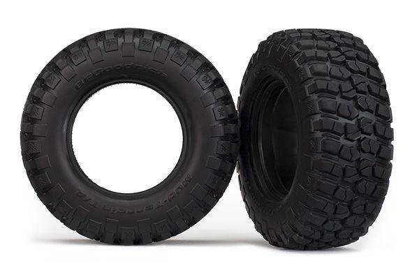 6871 - Traxxas Tires, BFGoodrich® Mud-Terrain™ T/A® KM2 (dual profile 4.3x1.7- 2.2/3.0") (2) / foam inserts (2)
