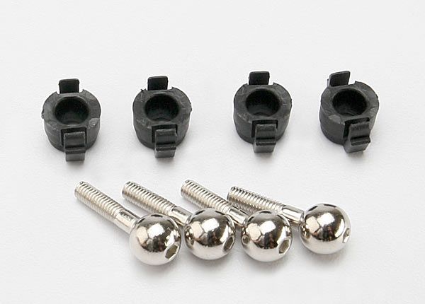 7033 - Traxxas Pivot balls (4) / pivot ball caps (4)