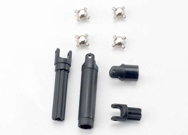 7056 Traxxas Half shafts, center front (1), center rear (1) (internal splined half shafts (2