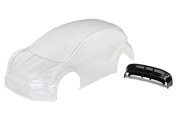 7412 Traxxas Body, Ford Fiesta® ST Rally (clear, requires painting)