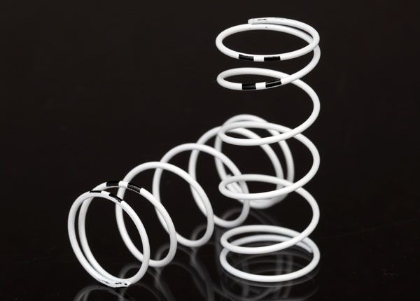 7444 Traxxas Spring, Shock, White (GTR Long)