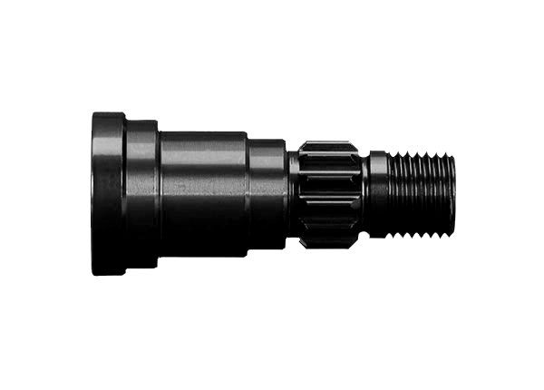 7768A - Traxxas Stub axle, aluminum (black-anodized) (1) (for use only with #7750X or 7896 driveshaft)