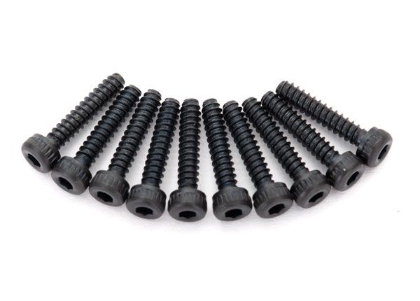 8167 - Traxxas Screws, 2x10mm cap-head, self-tapping (hex drive) (10)