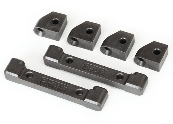 8334 Traxxas 4-Tec Suspension Arm Mounts (Front & Rear) / Hinge Pin Retainers (4)